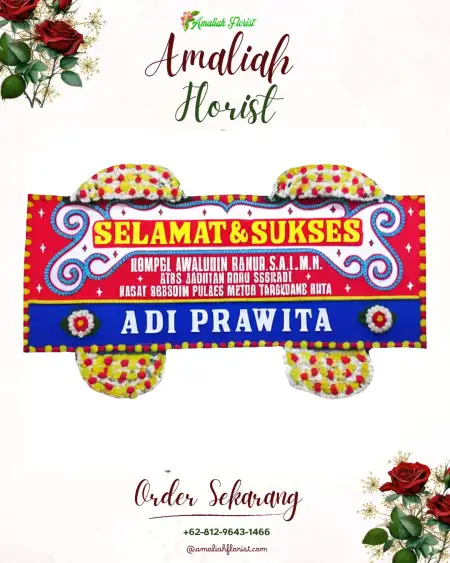 Papan Bunga Ucapan Selamat Gedangdowo